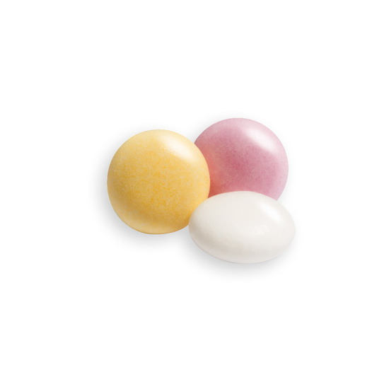 mentos im Flowpack, ca. 54 x 24 mm, 2,8 g, Standard-Folie weiß - Fruit