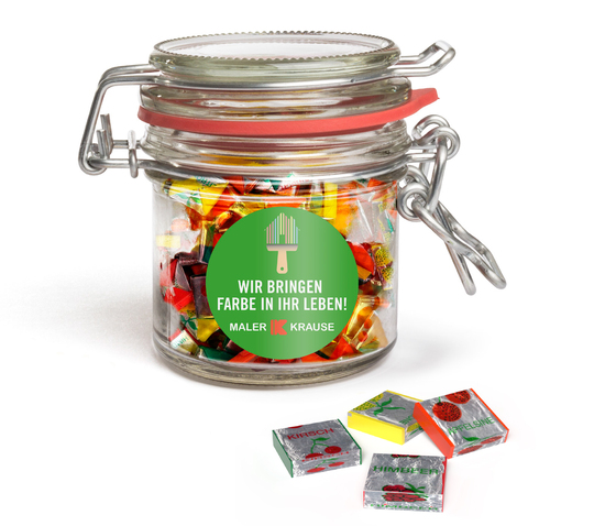 Fruchtkaramellen im Nostalgie Glas