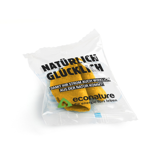 Glückskekse, ca. 69 x 110 mm, 6 g, Standard-Folie weiß - Natur