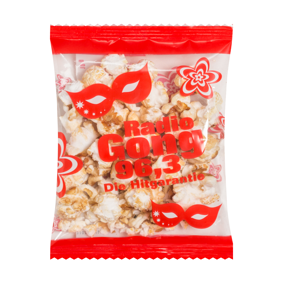 Popcorn, ca. 110 x 150 mm, 10 g, Standard-Folie weiß -