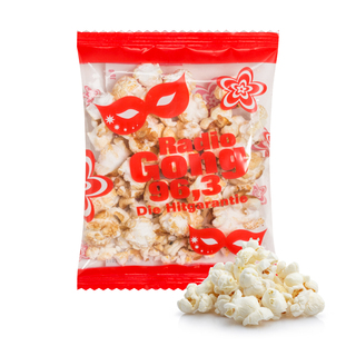 Popcorn, ca. 110 x 150 mm, 10 g, Standard-Folie weiß -