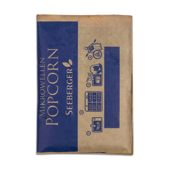 Mikrowellen-Popcorn im Werbetütchen, ca. 190 x 102 mm, 90 g,  - salziges Popcorn