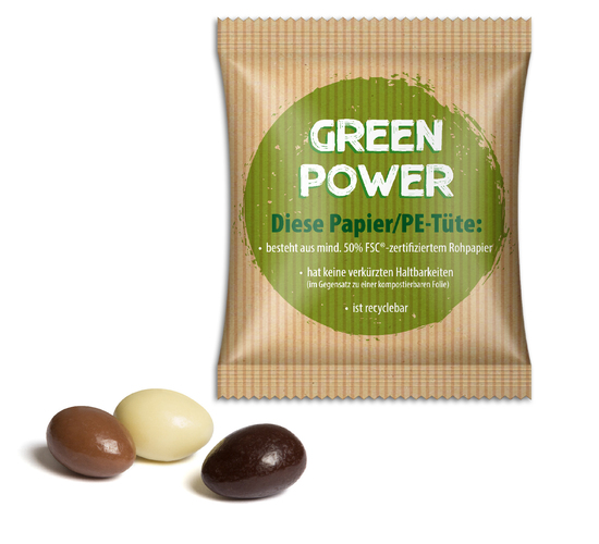 Mandeln im Werbetütchen