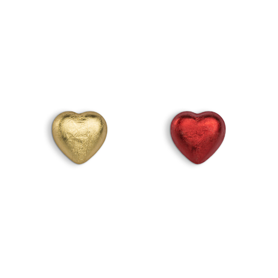 Werbekarte mit Lindt Schokoladen Herz 5 g, ca. 65 x 65 x 12 mm, 5 g, rotes Herz -