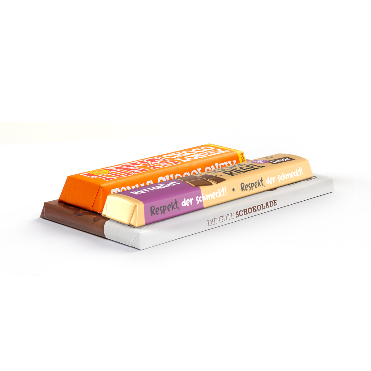 Triple Heroes, ca. 25 x 78 x 158  mm, 184 g,  - Tony´s Chocolonely Riegel Zartbitter-Mandel, Die Gute Schokolade, GEPA Double Milk Fairness Riegel