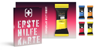 Lindt HELLO Mini Stick in Werbeklappkarte