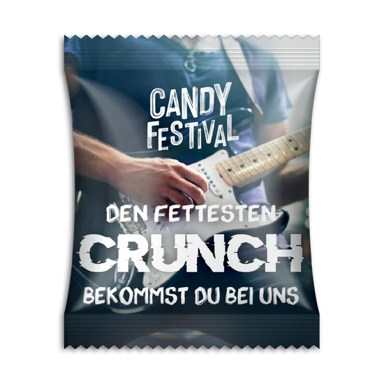 Treets Crunchy Corn im Werbetütchen, ca. 70 x 90 mm, 10 g, Standard-Folie weiß - Crunchy Corn