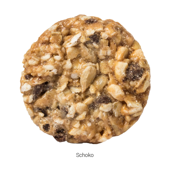 Vital Snack, ca. 60 x 90 mm, 7 g, Standard-Folie transparent - Schoko