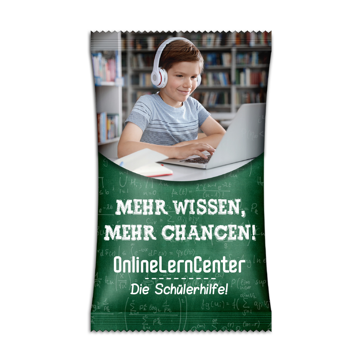 Apfelchips, ca. 90 x 165 mm, 15 g, Standard-Folie weiß -