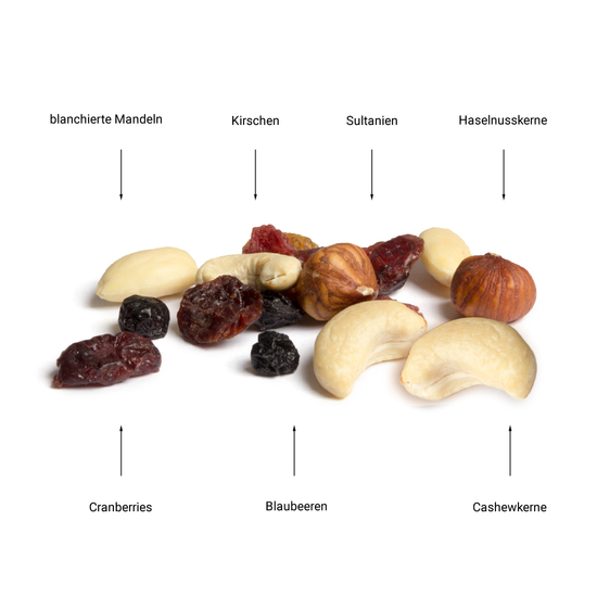Seeberger Nuts'n Berries, ca. 90 x 110 mm, 20 g, Papier/PE-Verbundfolie weiß -