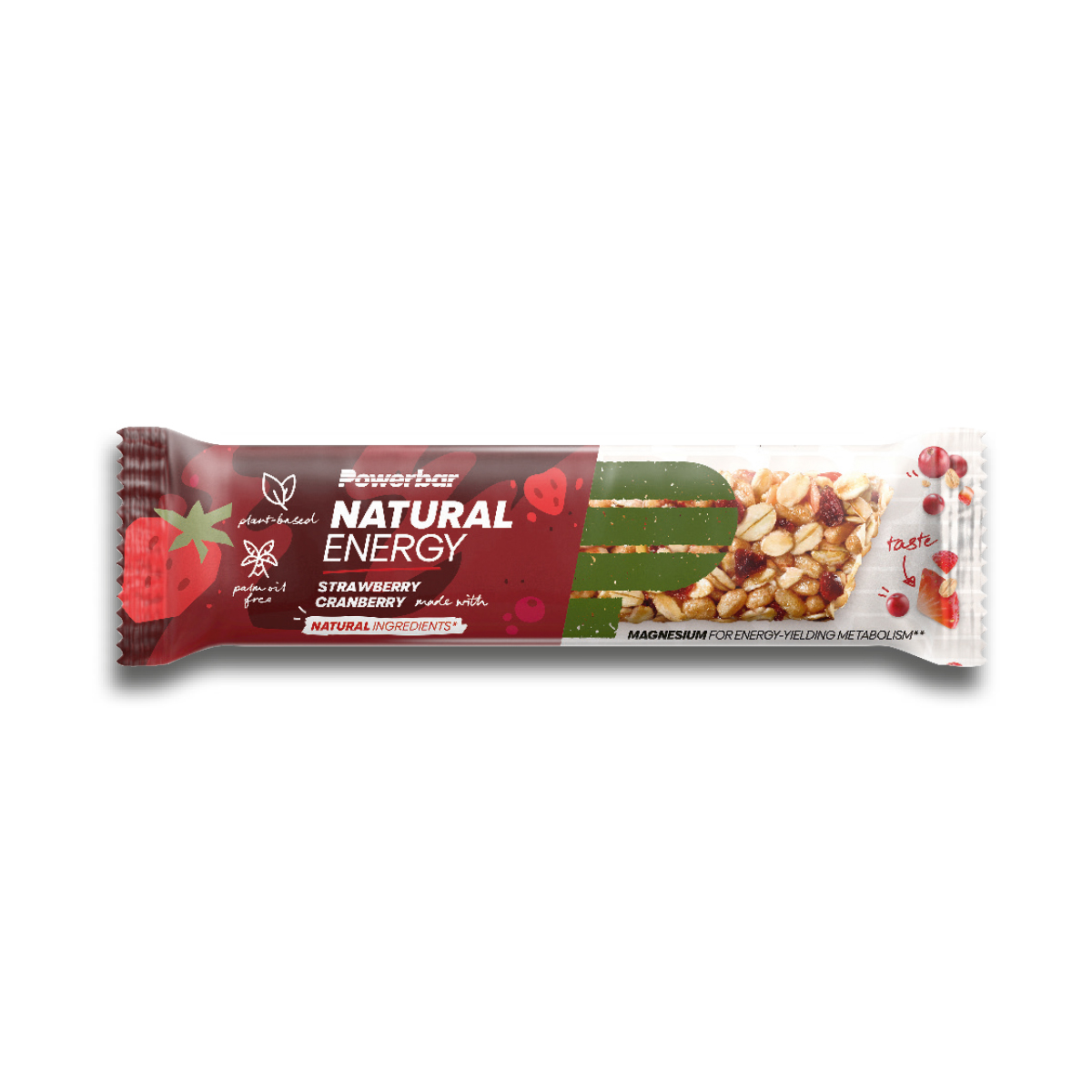 Powerbar Energy Riegel im Werbeschuber, ca. 150 x 38 x 20 mm, 40 g,  - Strawberry Cranberry