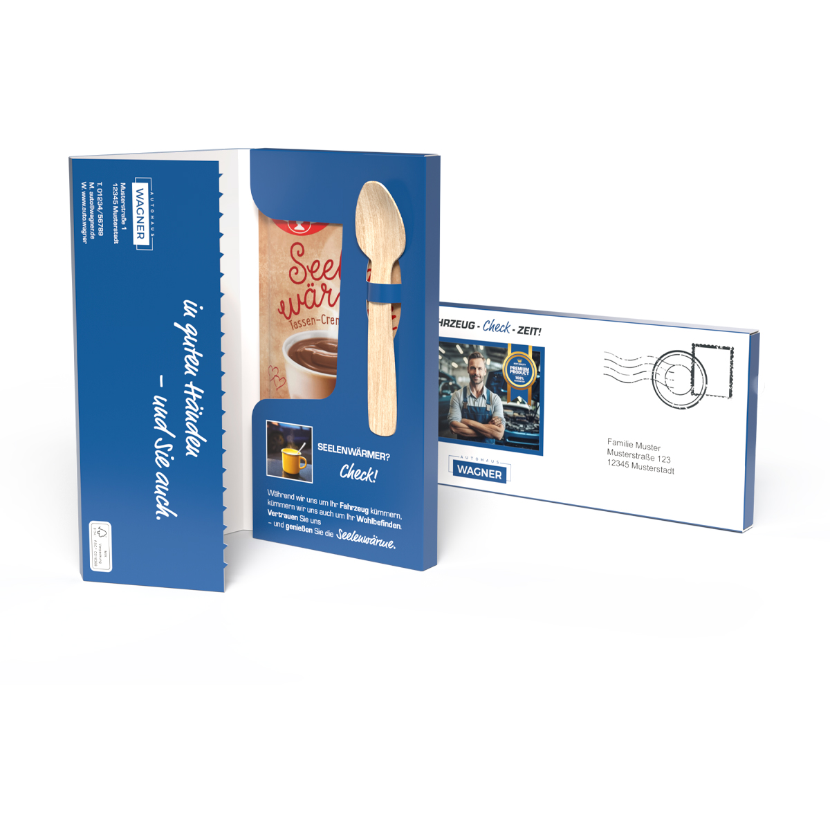 Dr. Oetker Tassenpudding in Mailingmappe, ca. 177 x 92 x 12,5 mm, 58 g ,  - Vanille
