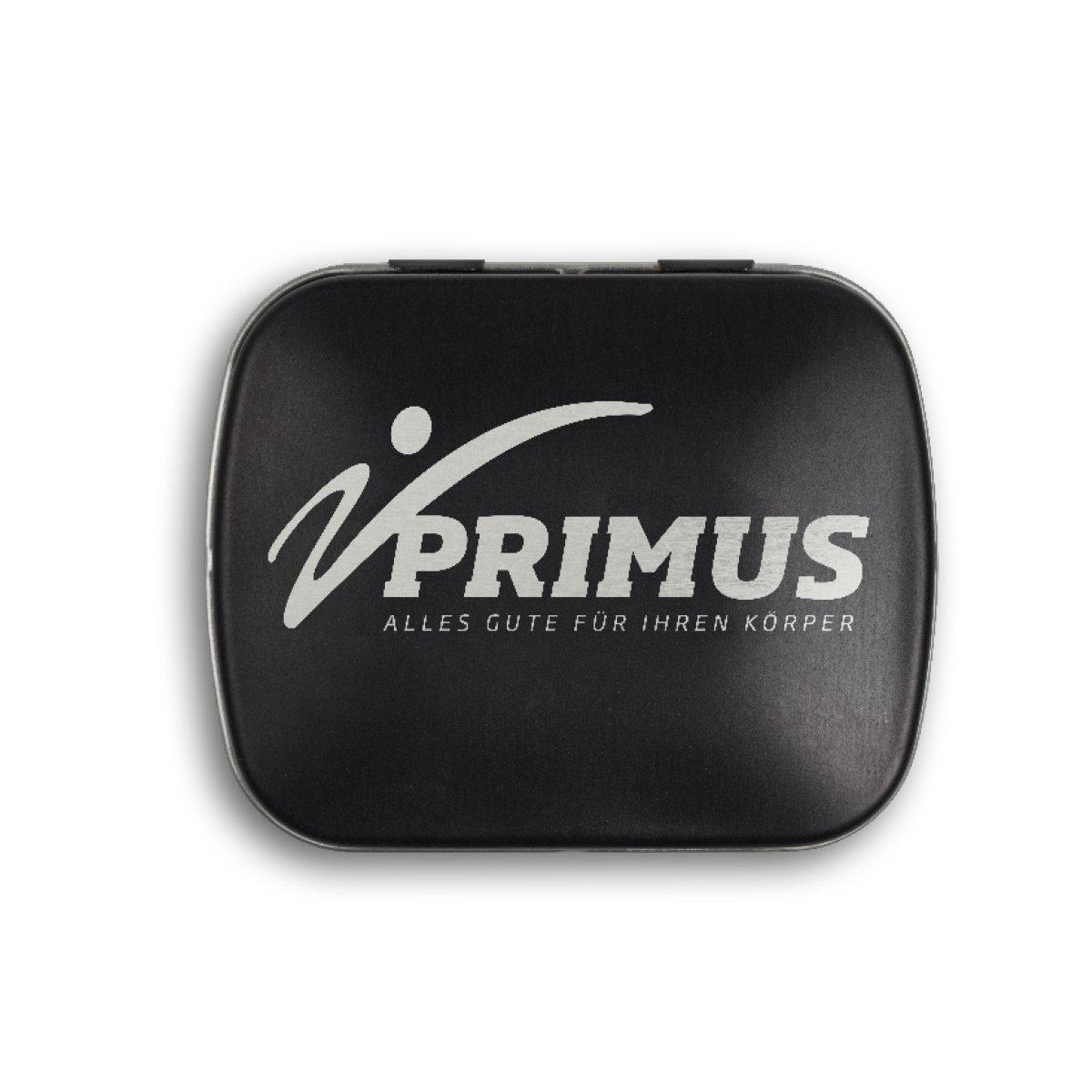 Mini Nostalgiedose, ca. 59 x 46 x 18,5 mm, 20 g, schwarz-matt - Skittles