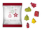 Fruchtgummi Weihnachtsedition, ca. 70 x 90 mm, 10 g, Frohe Weihnachten und ein gutes neues Jahr -