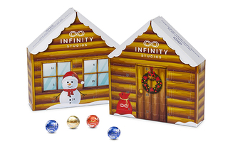 Lindt Lindor Adventskalender "Haus" Eco, ca. 182 x 196 x 45 mm, 115 g,  -