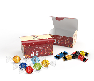 Lindt Schatztruhe, ca. 115 x 76 x 68 mm, 80 g,  - HELLO Mini Sticks