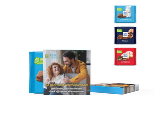 Ritter Sport Tafel in Vollkartonage, ca. 100 x 96 x 15 mm, 100 g,  - Alpenmilch