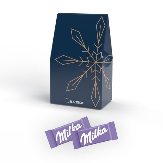 Standbodenkartonage klein, ca. 60 x 101 x 39 mm, 50 g,  - Milka Naps