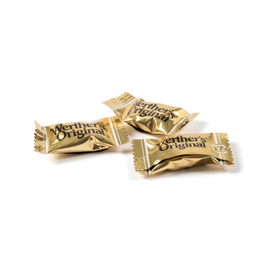 Standbodenkartonage klein, ca. 39 x 101 x 60 mm, 37 g,  - Werther’s Original