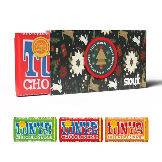 Tony's Chocolonely Tafel 90 g, ca. 130 mm x 69 mm x 13 mm, 90 g,  - Zartbitter Mandel Meersalz (vegan)