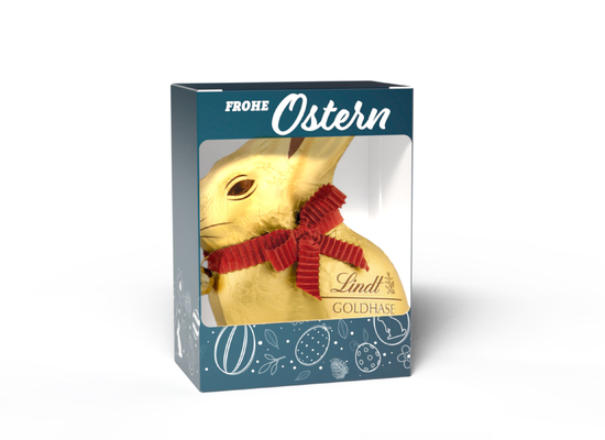 Lindt Goldhase 50 g in Vollkartonage