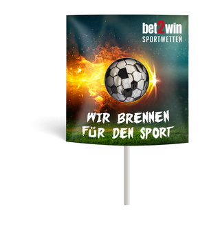 Fußball Kugellolly in Klemmkartonage, ca. 75 x 75 mm, 18 g,  -