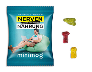 Fruchtgummi Standardformen 15 g Werkzeugmischung Standard-Folie weiß