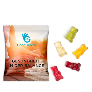 Gummibärchen vegan 20 g  Standard-Folie transparent