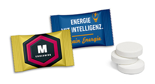Traubenzuckertabletten im Flowpack 3 g Zitrone Standard-Folie weiß