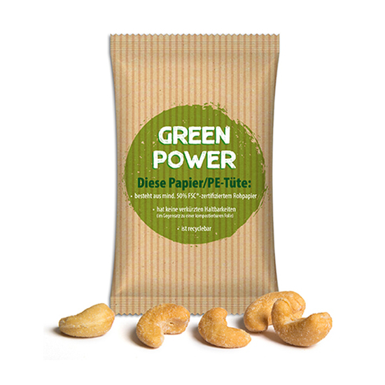 Seeberger Cashewkerne 10 g  Papier/PE-Verbundfolie weiß