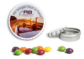Clic Clac Box 75 g Skittles weiß