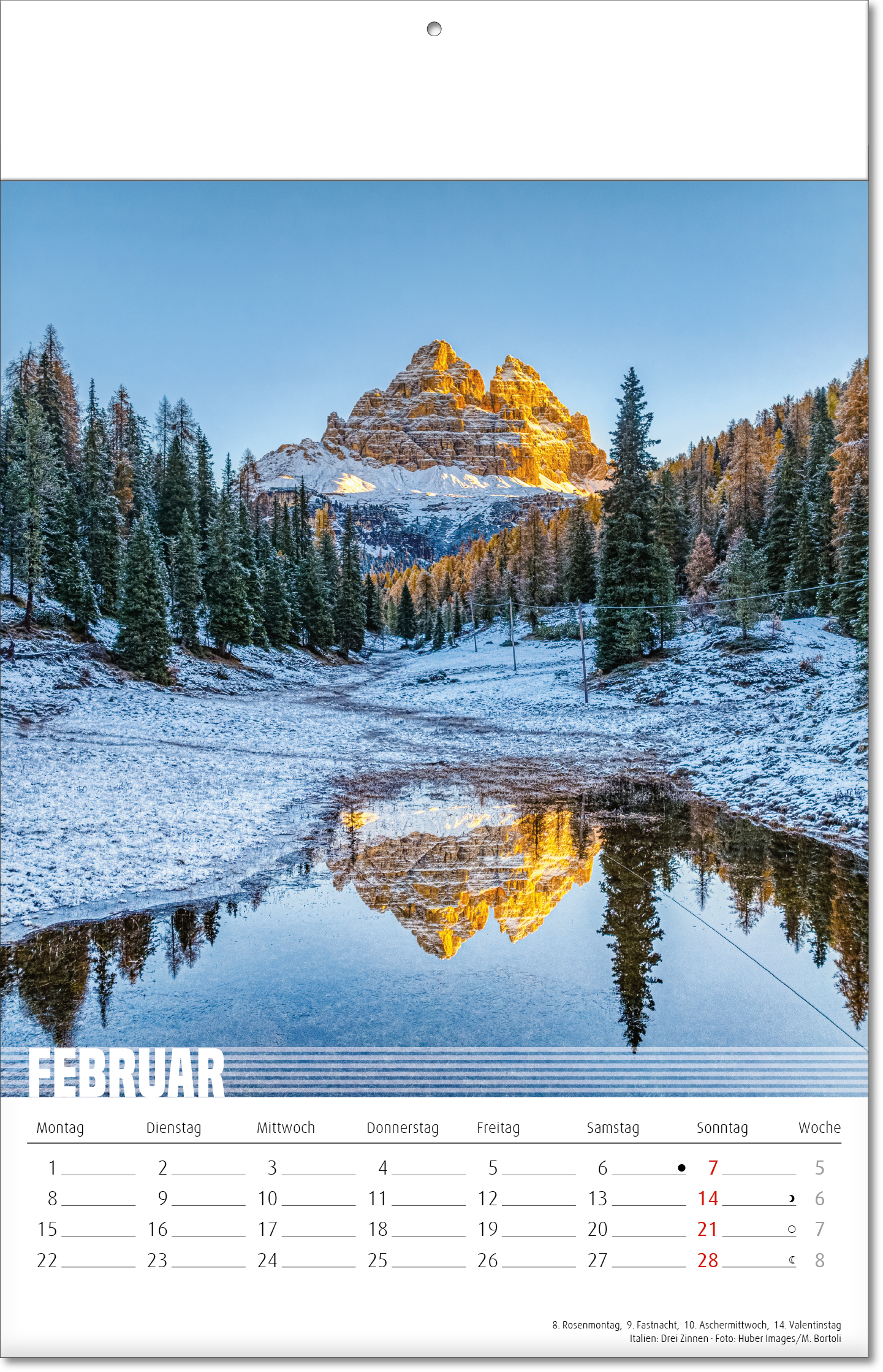 Bildkalender Bergwelten, Fälzel