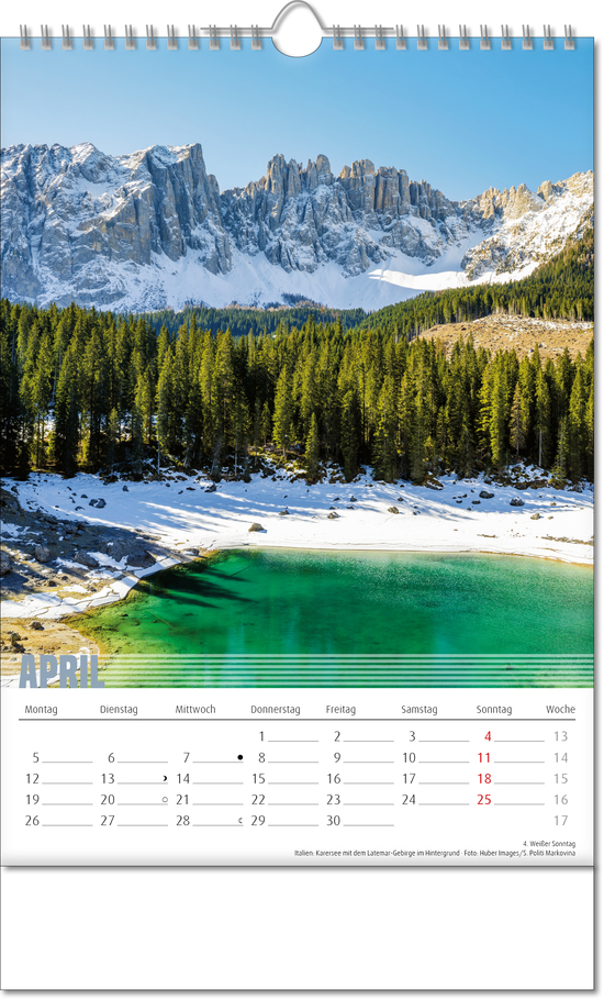 Bildkalender Bergwelten, Wire