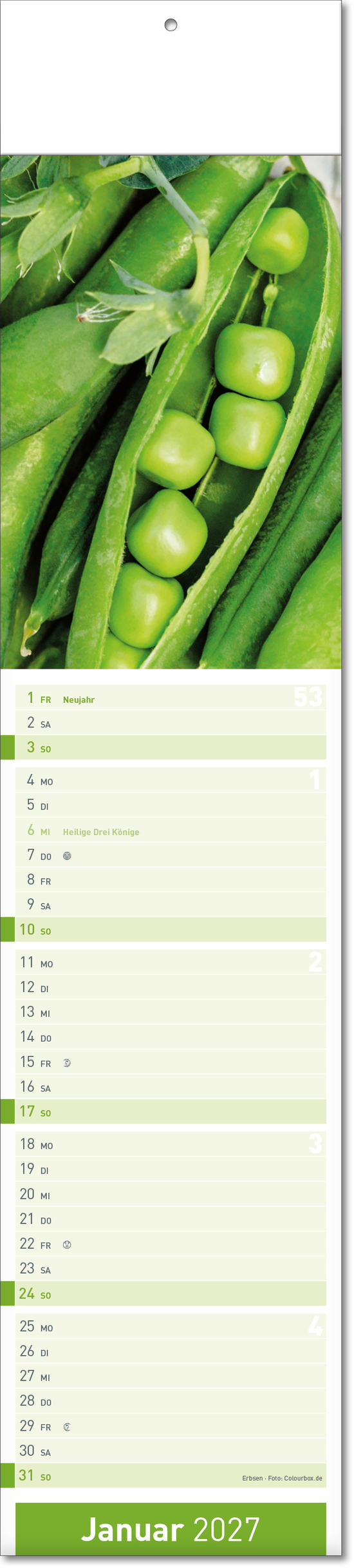 Bildstreifenkalender Fresh, Fälzel