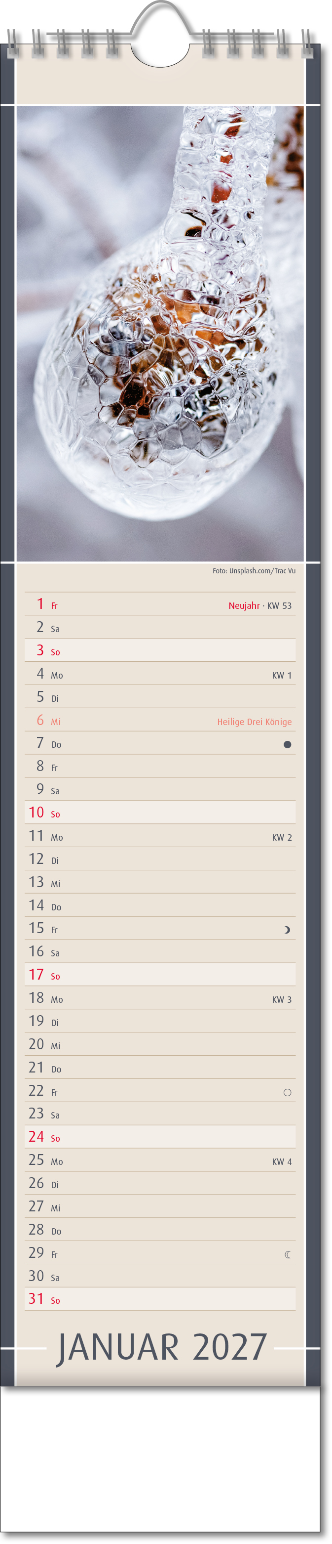 Bildstreifenkalender Fundstücke der Natur, Wire