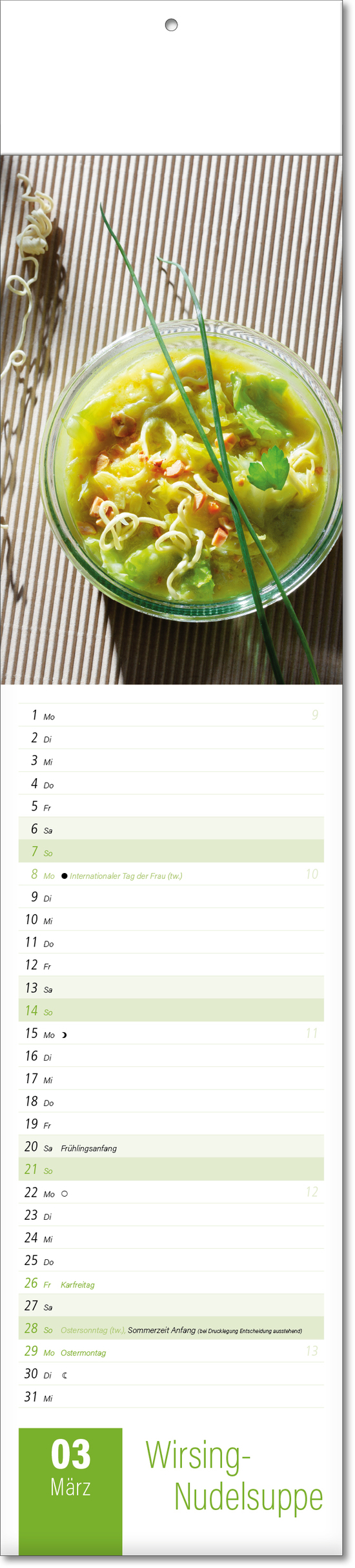 Bildstreifenkalender Aromaküche,Fälzel