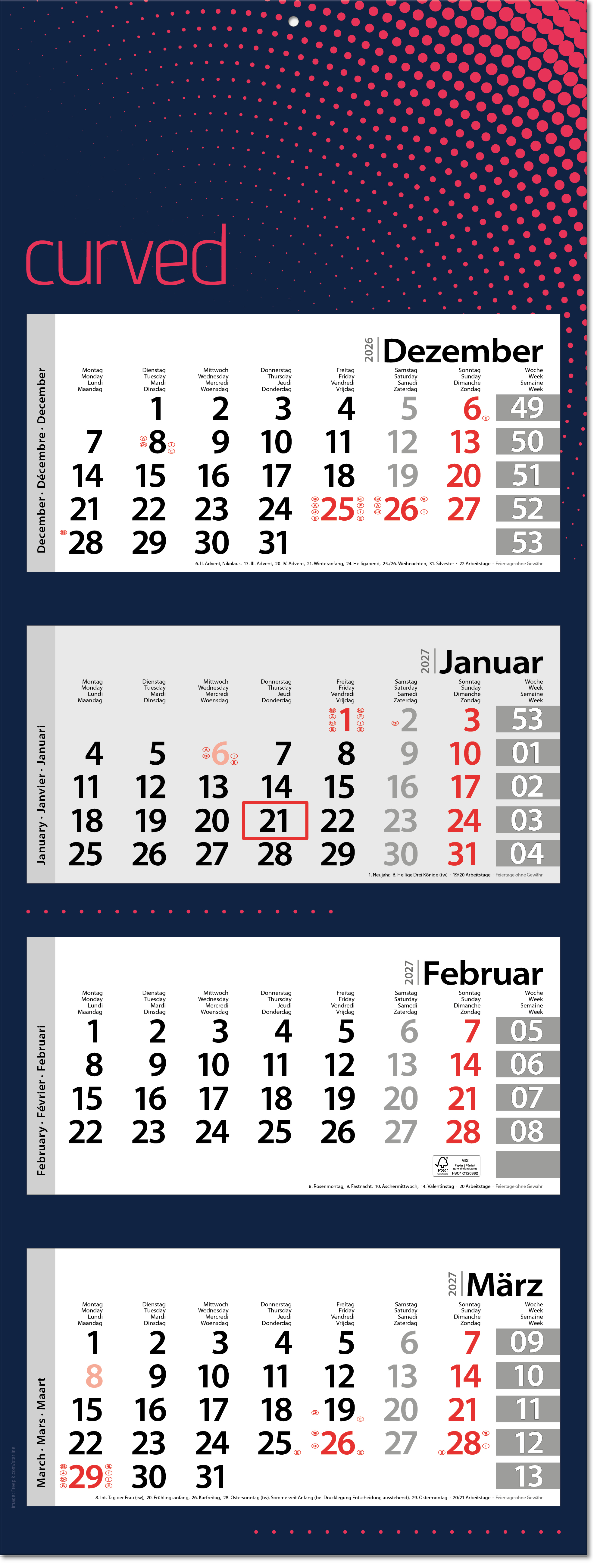 4-Monatsplaner Style-4