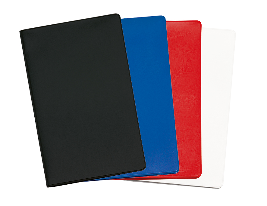 Taschenkalender Status, grau/blau, PVC dunkelblau