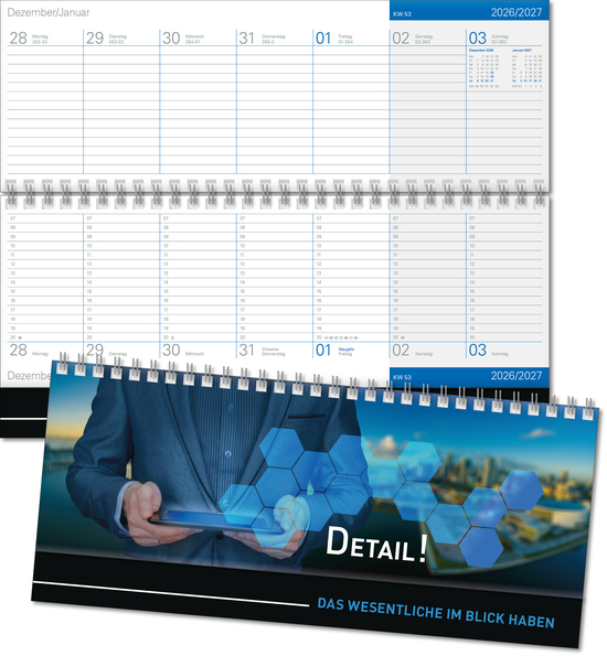 Schreibtischquerkalender Luxus
