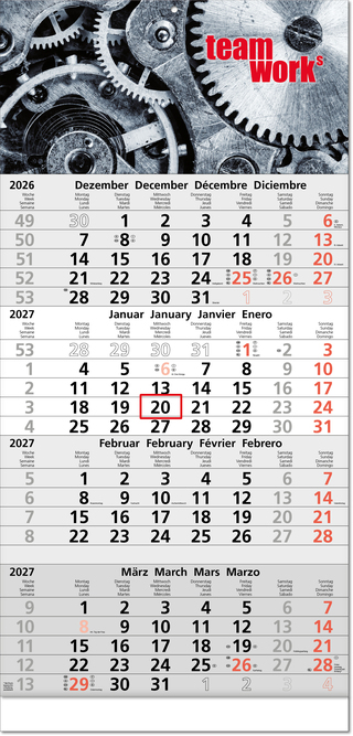 Vier-Monats-Planer Tetra Fuß