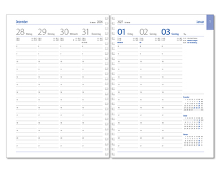 Wochenkalender Business D Wire, Magic dunkelblau