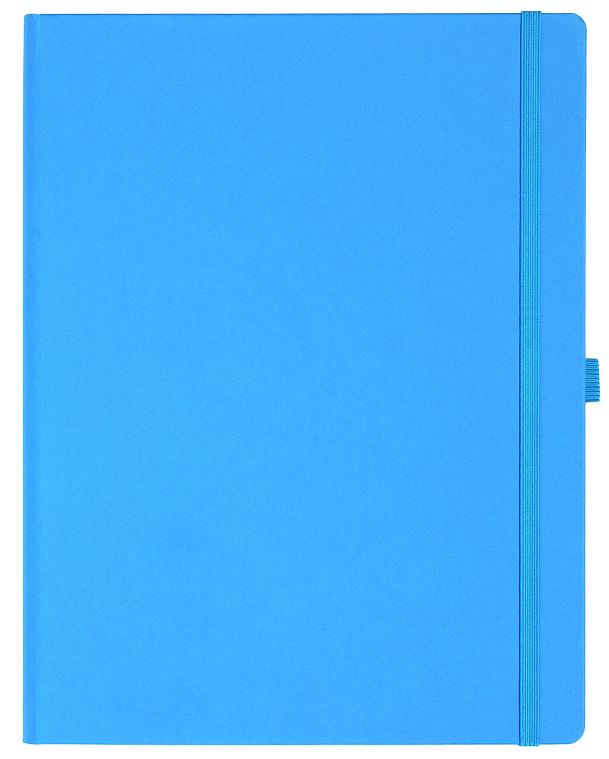 Notizbuch Style Large im Format 19x25cm, Inhalt blanco, Einband Fancy in der Farbe China Blue