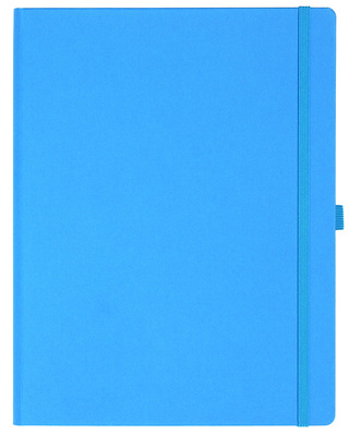 Notizbuch Style Large im Format 19x25cm, Inhalt blanco, Einband Fancy in der Farbe China Blue