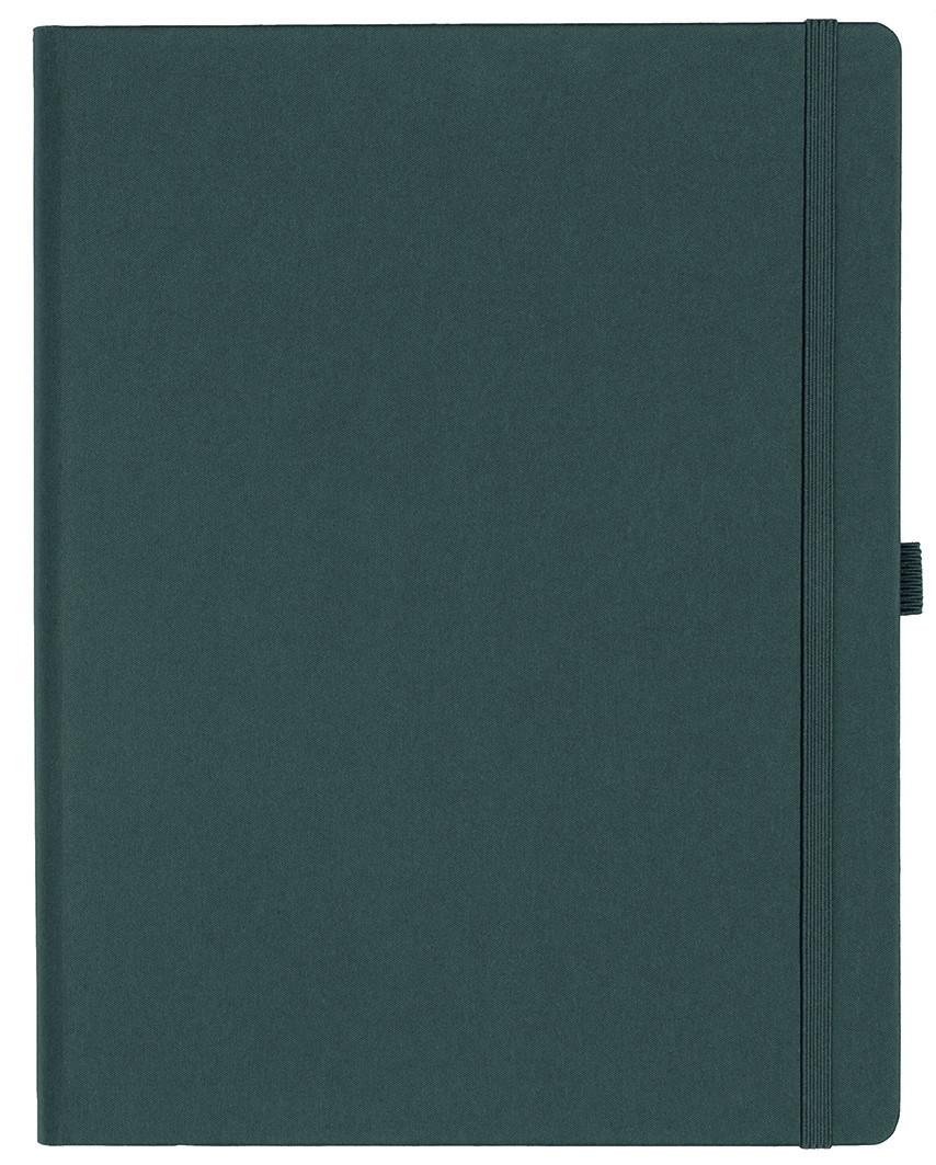 Notizbuch Style Large im Format 19x25cm, Inhalt blanco, Einband Fancy in der Farbe Graphite