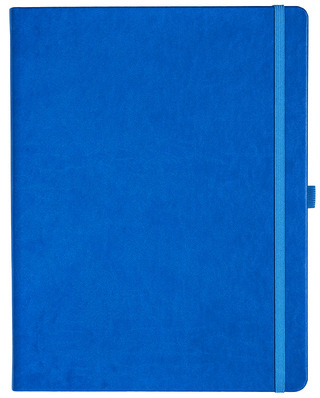 Notizbuch Style Large im Format 19x25cm, Inhalt blanco, Einband Slinky in der Farbe Azure
