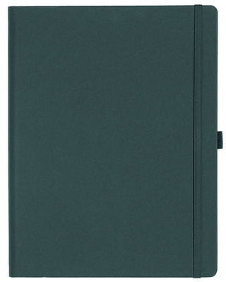 Notizbuch Style Large im Format 19x25cm, Inhalt kariert, Einband Fancy in der Farbe Graphite