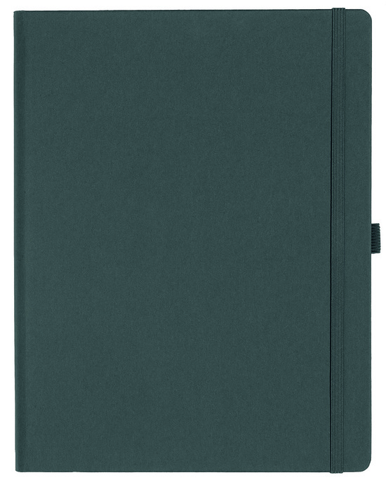 Notizbuch Style Large im Format 19x25cm, Inhalt kariert, Einband Fancy in der Farbe Graphite