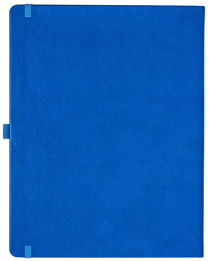 Notizbuch Style Large im Format 19x25cm, Inhalt kariert, Einband Slinky in der Farbe Azure