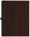 Notizbuch Style Large im Format 19x25cm, Inhalt kariert, Einband Woody in der Farbe Brown