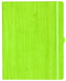 Notizbuch Style Large im Format 19x25cm, Inhalt kariert, Einband Woody in der Farbe Lime